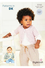 Stylecraft 10160 Crochet Cardigans in Soft Baby Easy Stripes DK and Bambino DK Leaflet