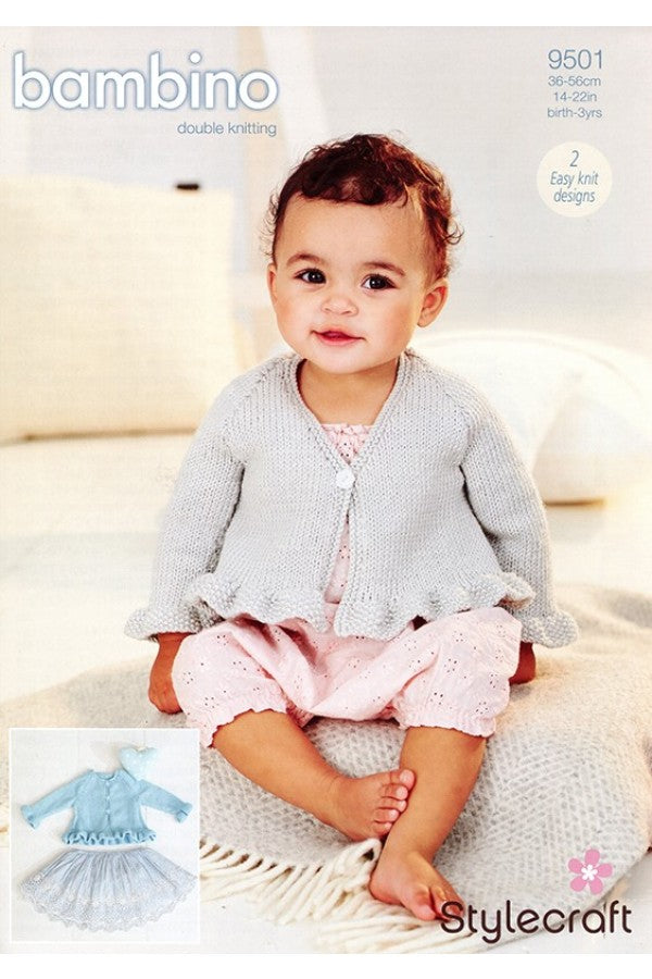 Stylecraft 9501 Cardigans in Bambino DK Leaflet