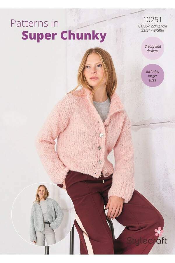 Stylecraft 10251 Jackets in Cloudlike Leaflet