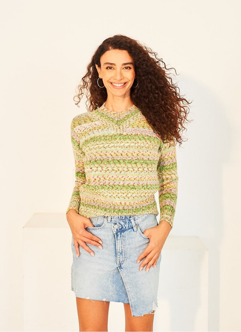 Stylecraft 10131 Sweater and Tank in Colour Burst DK leaflet