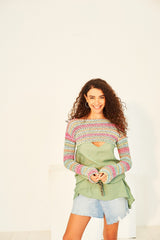 Stylecraft 10132 Sweaters in Colour Burst DK leaflet