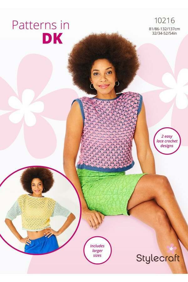 Stylecraft 10216 Top and Sweater in Cotton Twist DK Leaflet
