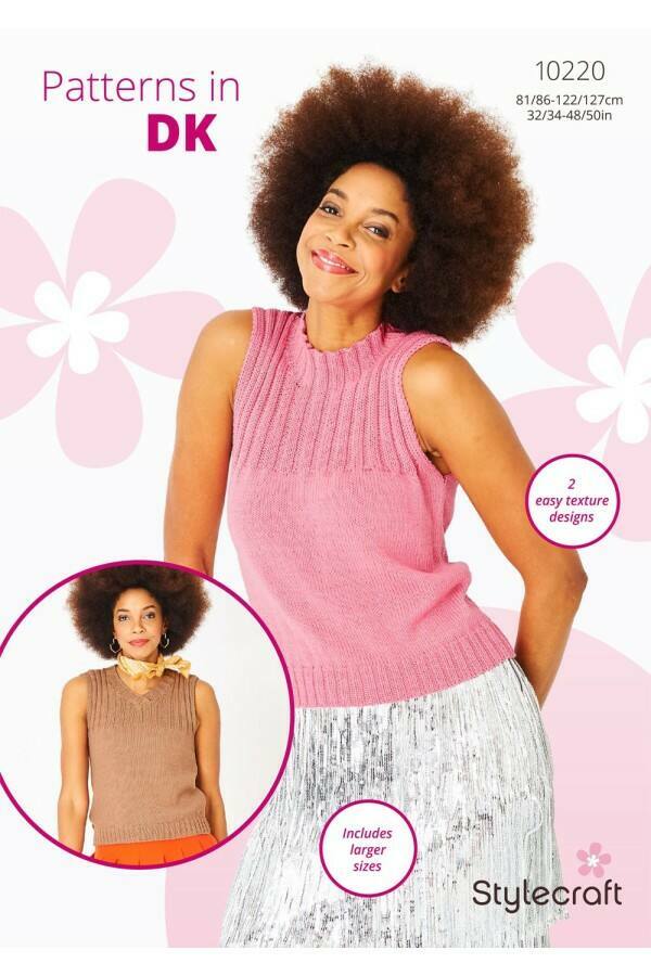 Stylecraft 10220 Tops in Cotton Twist DK Leaflet