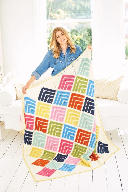 Stylecraft 9956 Mitered Square Crochet Blanket