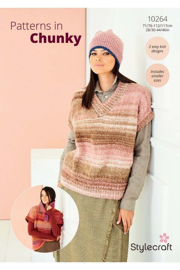 Stylecraft 10264 Tank Tops in Dream Cloud Chunky Leaflet