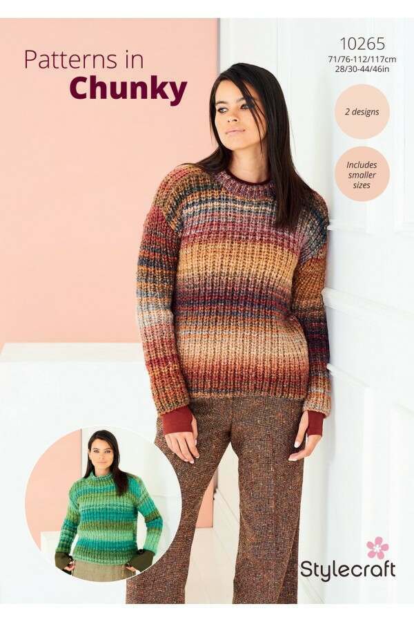 Stylecraft 10265 Sweaters in Dream Cloud Chunky Leaflet