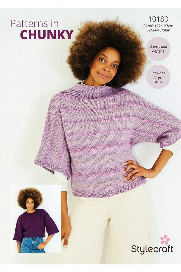 Stylecraft 10180 Sweaters in Moorland Chunky and Softie Leaflet