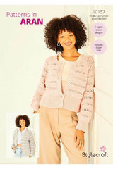 Stylecraft 10157 Cardigans in Soft Pastels Aran Leaflet