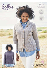 Stylecraft 9812 Sweater and Jacket in Softie Chunky Leaflet
