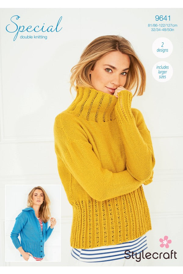 Stylecraft 9641 Sweater and Jacket in Special DK Leaflet