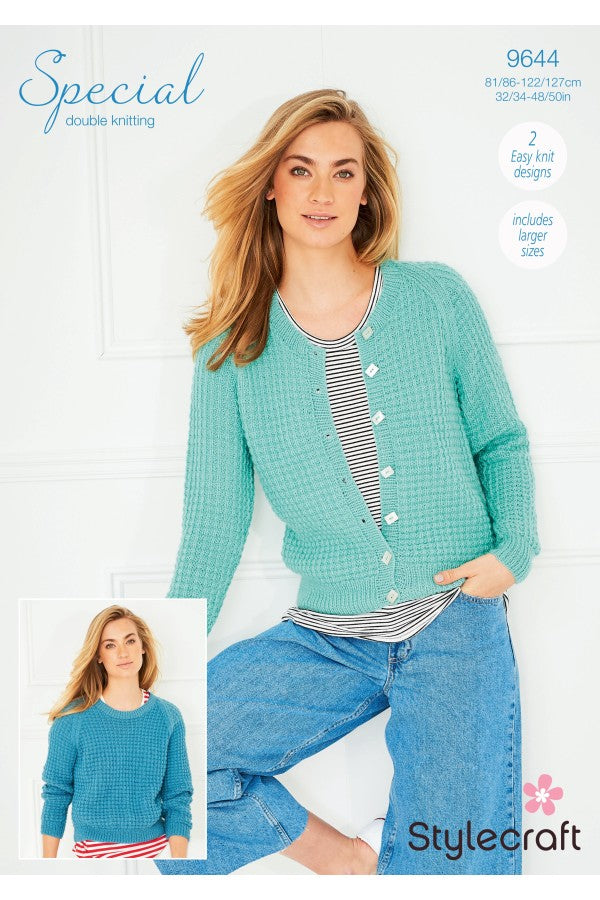 Stylecraft 9644 Cardigan and Sweater in Special DK Leaflet