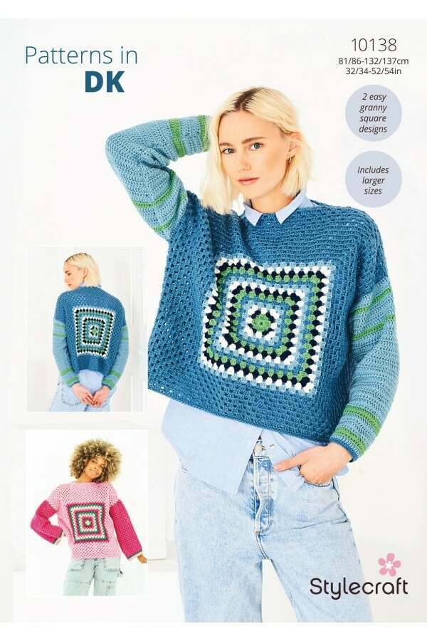 Stylecraft 10138 Crochet Sweaters in Special DK Leaflet