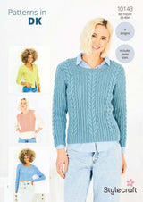 Stylecraft 10143 Tank, Sweaters and Cardigans in Special DK Leaflet