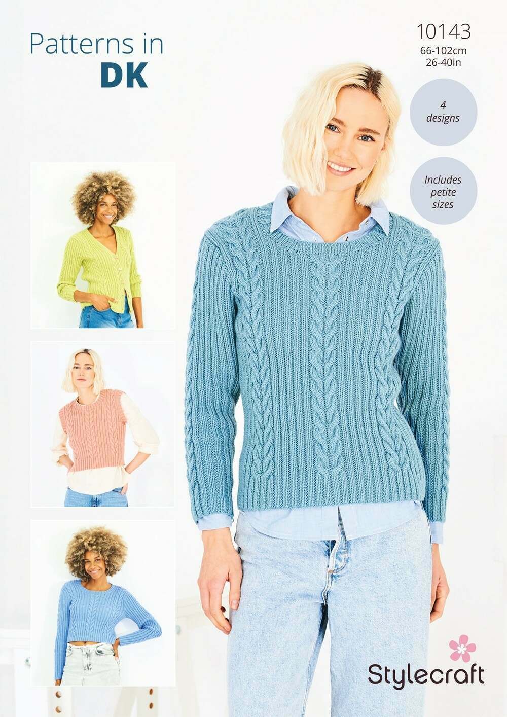 Stylecraft 10143 Tank, Sweaters and Cardigans in Special DK Leaflet