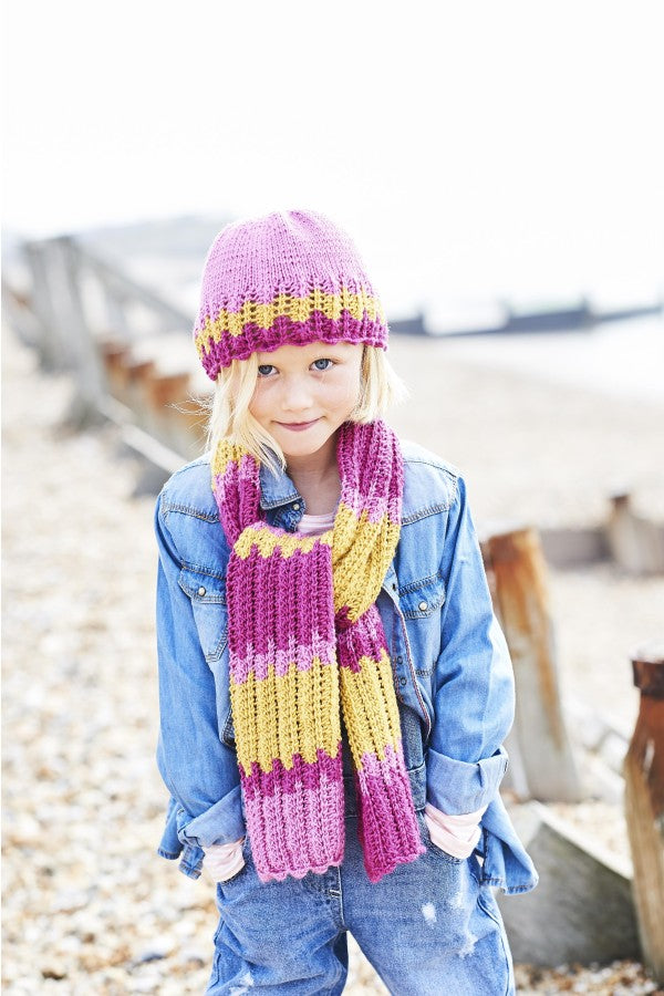 Stylecraft 9706 Cardigan, Scarf and Hat in Bellissima DK Leaflet