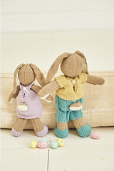 Stylecraft 9855 Bunny Toys and Jacket in Bambino DK and Bellissima DK Leaflet