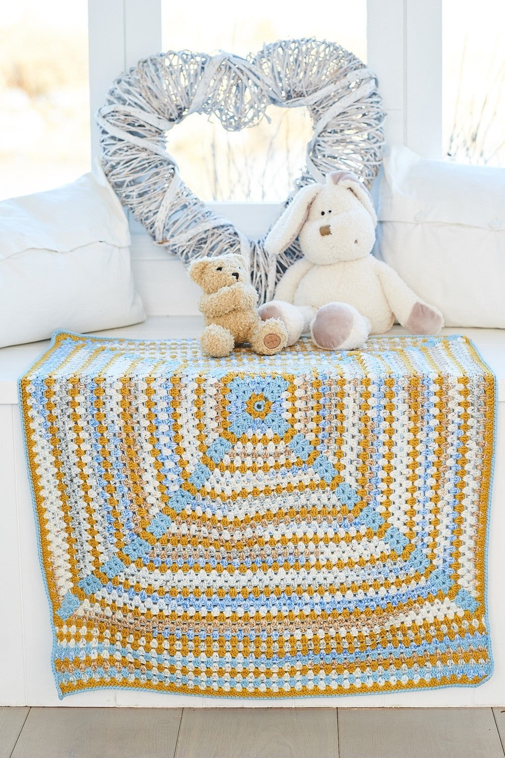 Stylecraft 10065 Crochet Tops and Blankets in Bambino DK and Bambino Print DK Pattern