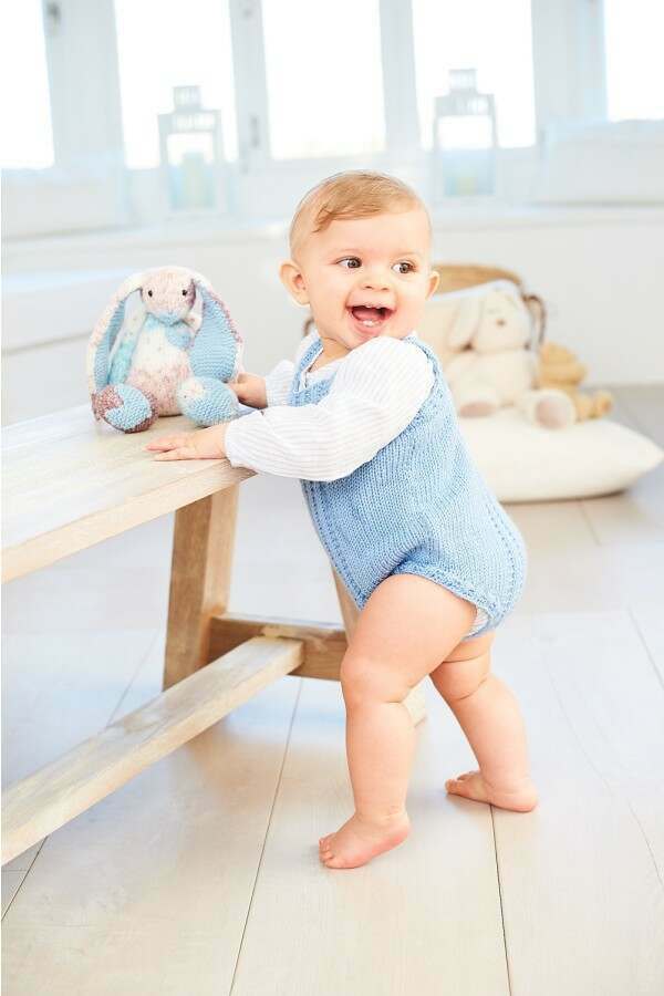 Stylecraft 10068 Sweater, Romper and Blanket in Bambino DK and Bambino Print DK Leaflet
