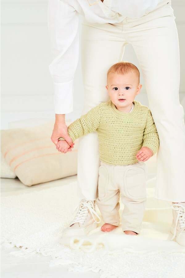 Stylecraft 10161 Crochet Sweater and Tank in Soft Baby Easy Stripes DK and Bambino DK Leaflet