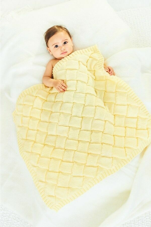 Stylecraft 10162 Blankets in Soft Baby Easy Stripes DK and Bambino DK Leaflet