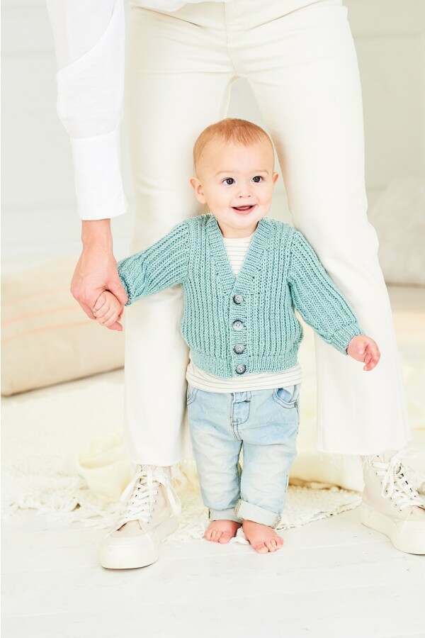 Stylecraft 10166 Cardigan and Waistcoat in Soft Baby Easy Stripes DK and Bambino DK Leaflet