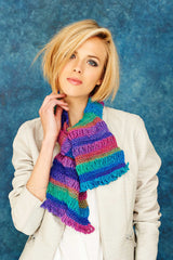Stylecraft Crochet Pattern 9187 Scarf and Shawl in Cabaret DK
