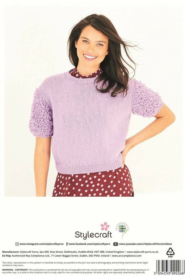 Stylecraft 10260 Sweaters in Recreate or Colour Burst DK Leaflet