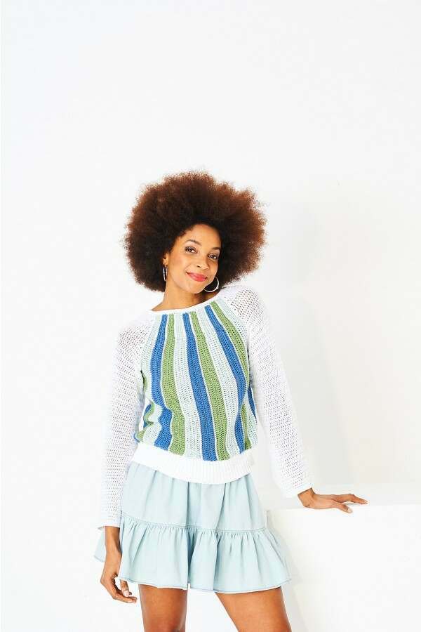Stylecraft 10218 Crochet Top and Sweater in Cotton Twist DK Leaflet