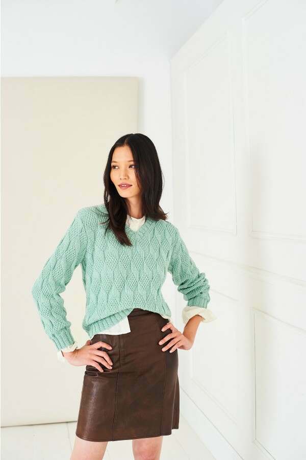 Stylecraft 10282 Sweater, Top and Scarf in Naturals - Pure Wool or Life DK Leaflet