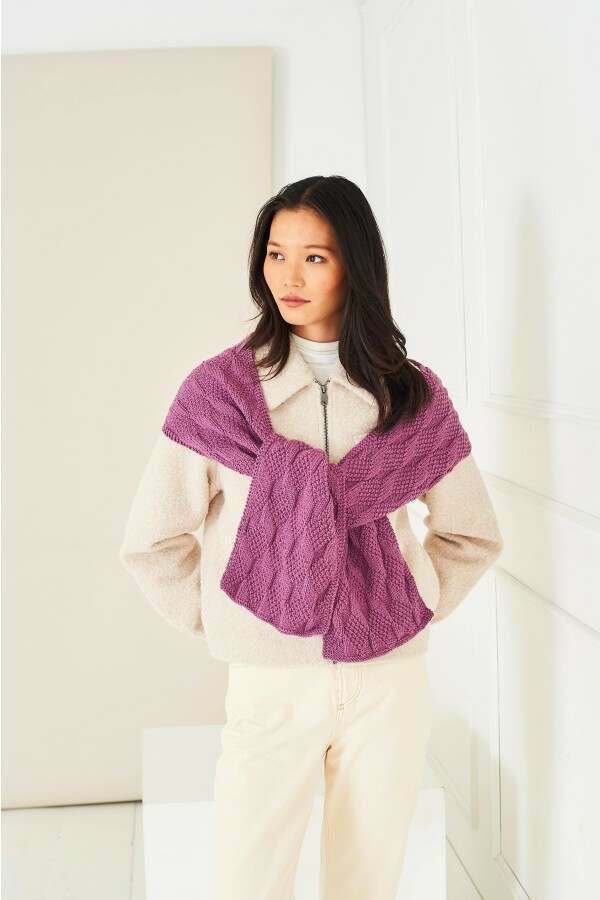 Stylecraft 10282 Sweater, Top and Scarf in Naturals - Pure Wool or Life DK Leaflet