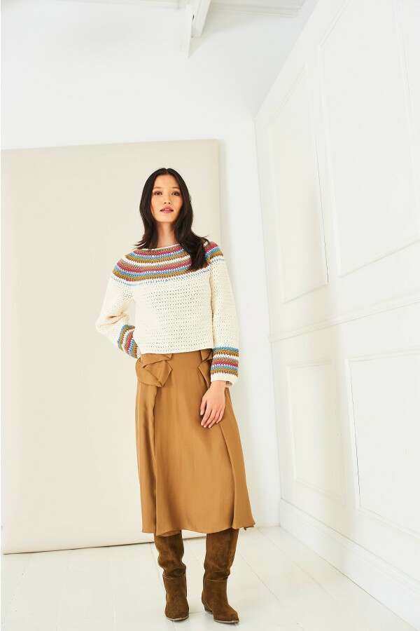 Stylecraft 10287 Sweater, Top and Cowl in Naturals - Pure Wool or Life DK Leaflet