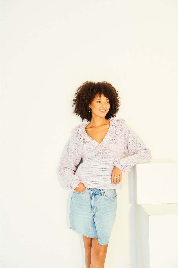 Stylecraft 10154 Crochet Sweaters in Soft Pastels Aran Leaflet