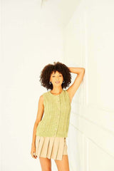 Stylecraft 10155 Cardigan and Waistcoat in Soft Pastels Aran Leaflet