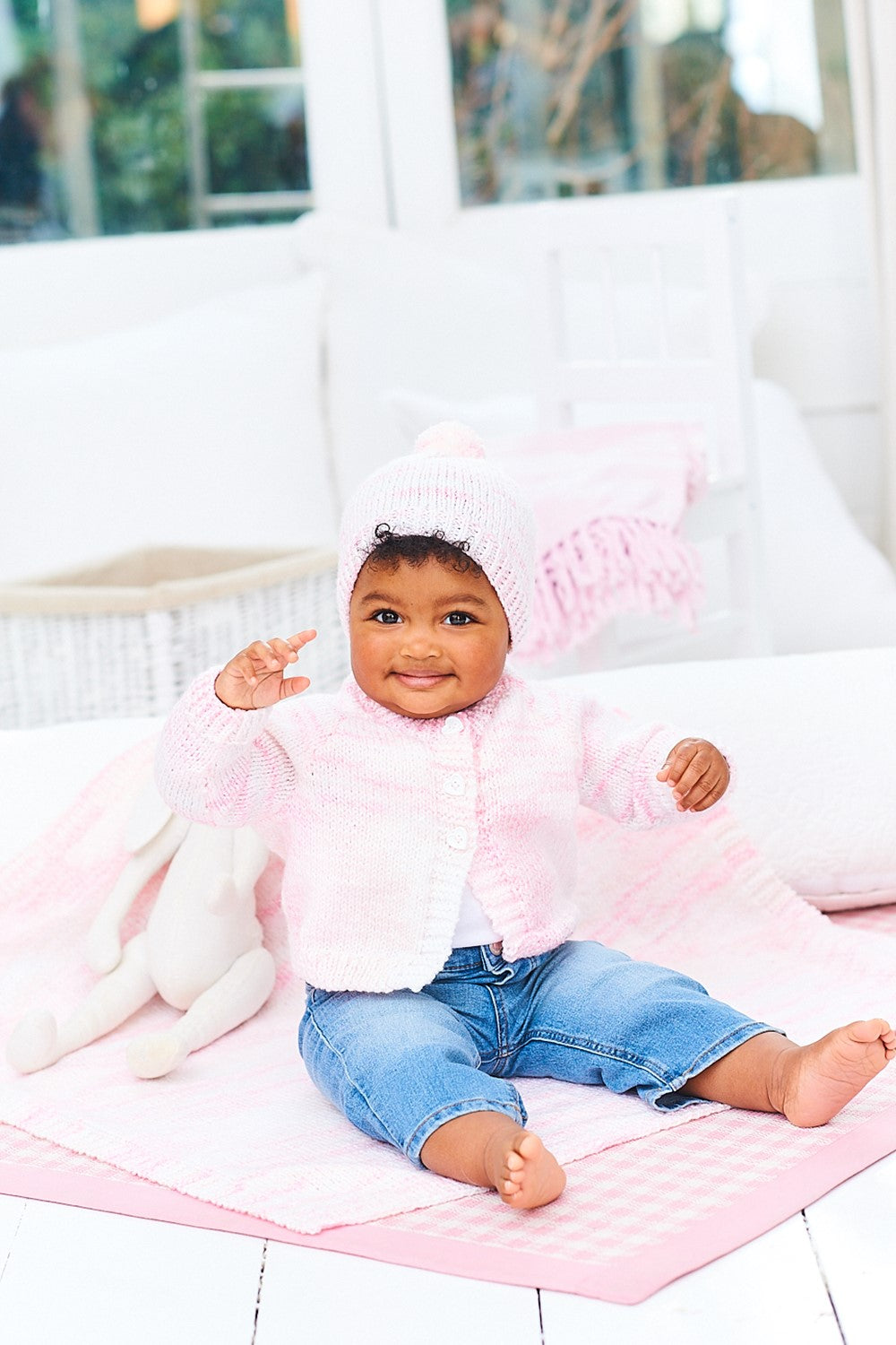Stylecraft 9977 Cardigan, Hat and Blanket in Bambino DK and Sweet Dreams Leaflet