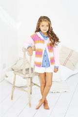 Stylecraft 9635 Cardigan and Sweater in Wondersoft Merry Go Round and Wondersoft DK Leaflet