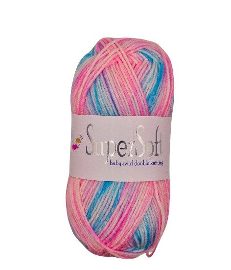 Jarol Supersoft Baby DK Swirl 1294 Candy Swirl 100g