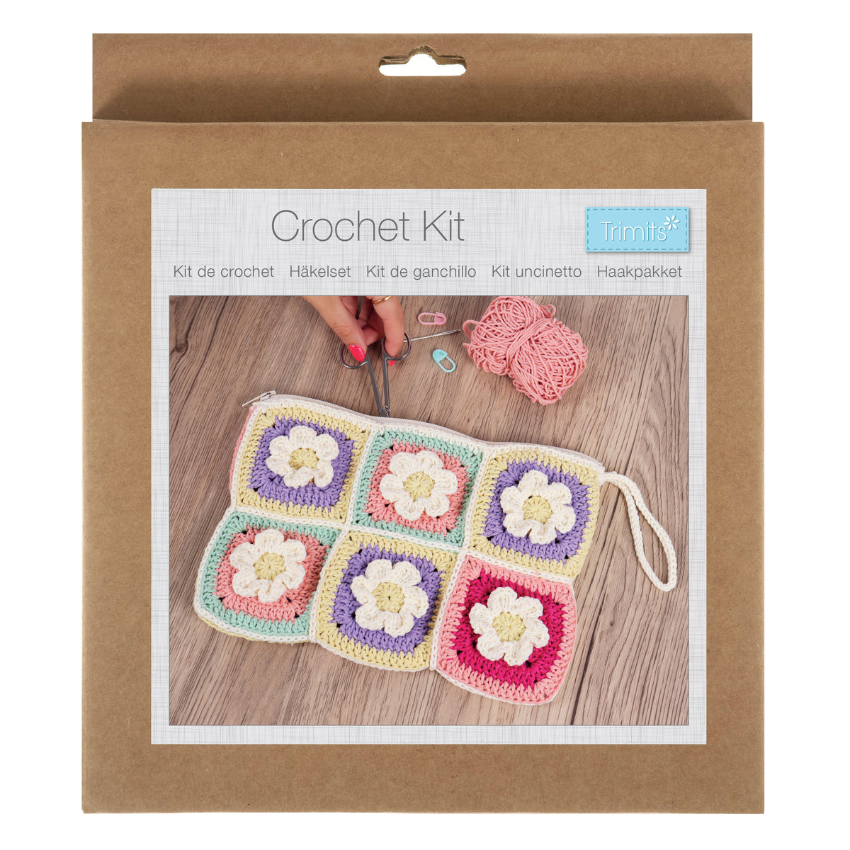 Bag with Zip Crochet Kit