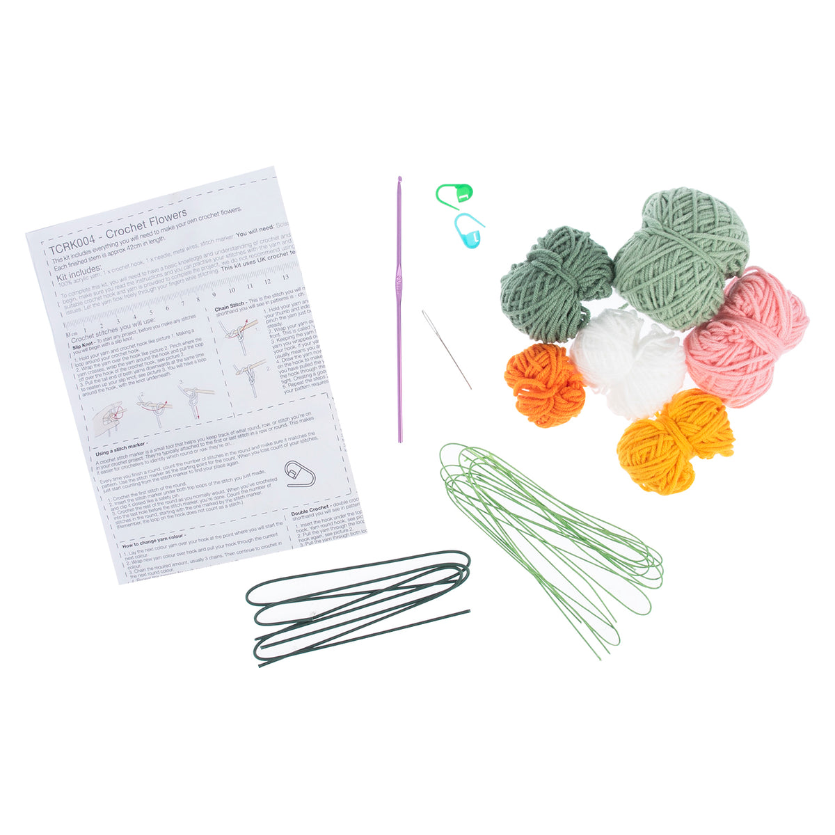 Floral Blooms Crochet Kit