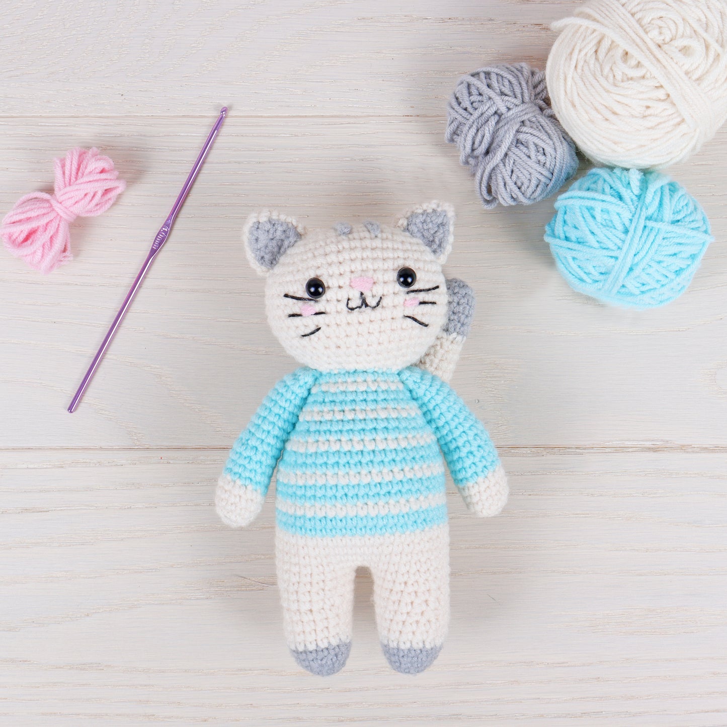 Cat Amigurumi Crochet Kit
