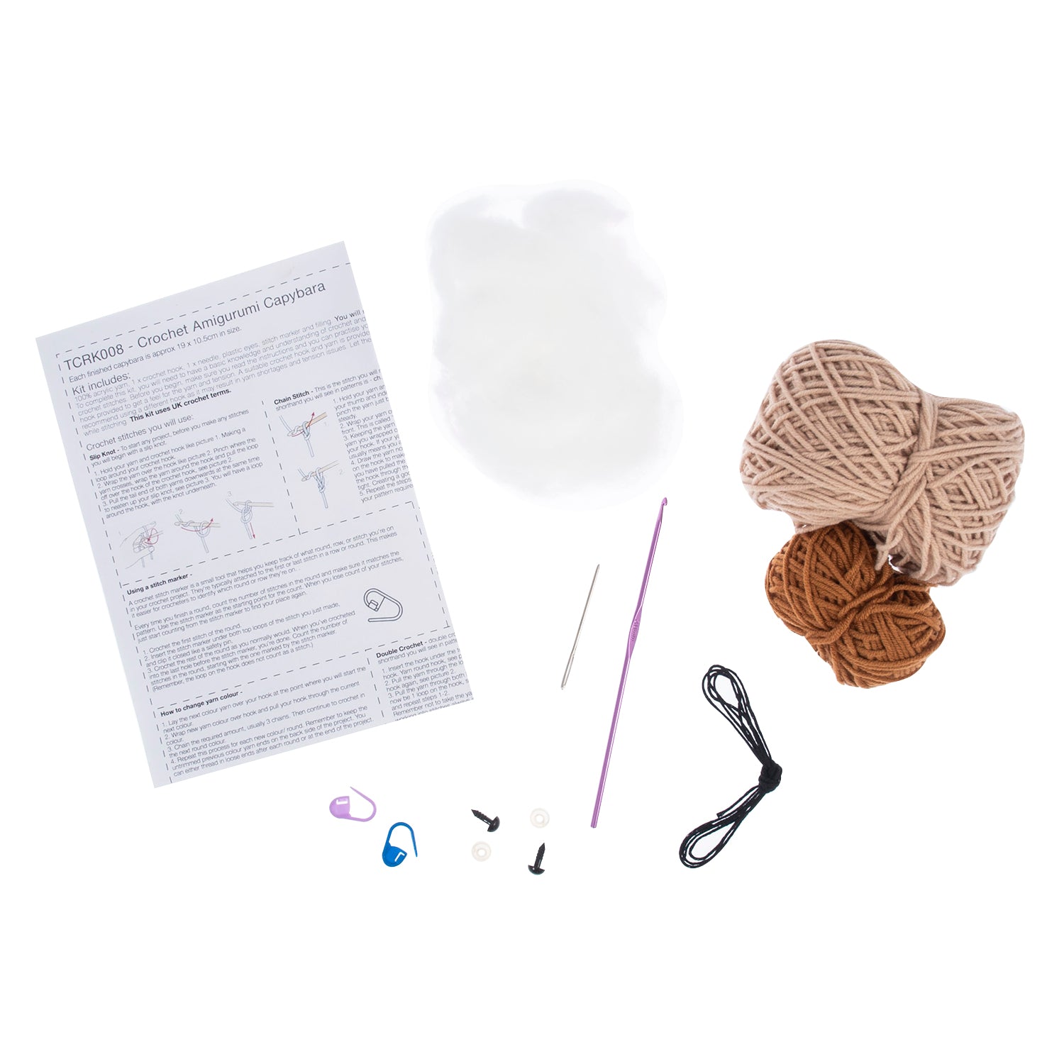 Capybara Amigurumi Crochet Kit