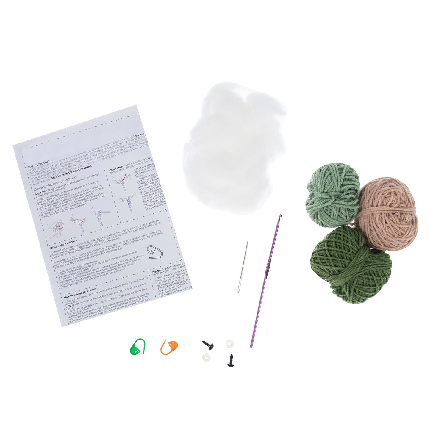 Tortoise Amigurumi Crochet Kit