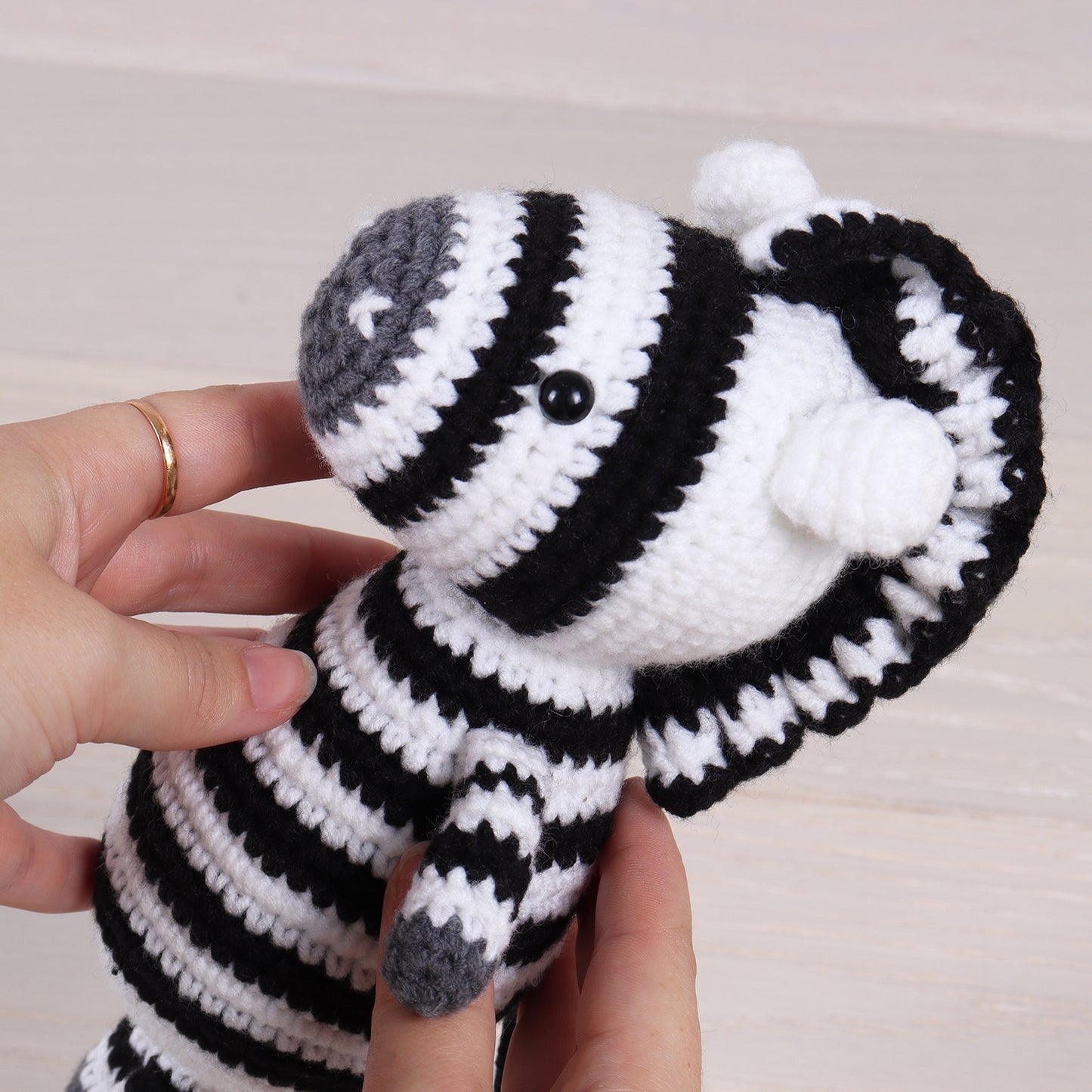 Zebra Amigurumi Crochet Kit