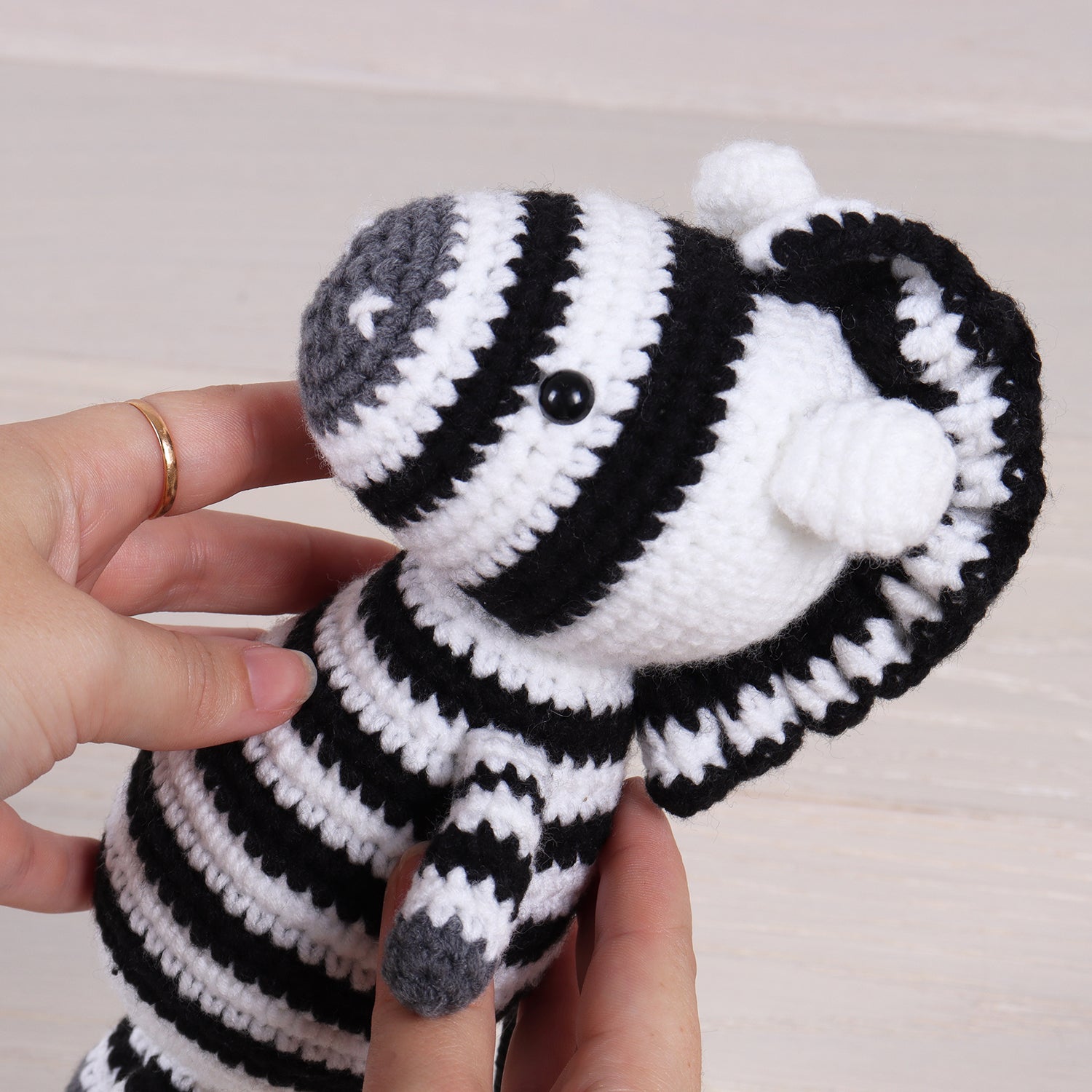 Zebra Amigurumi Crochet Kit