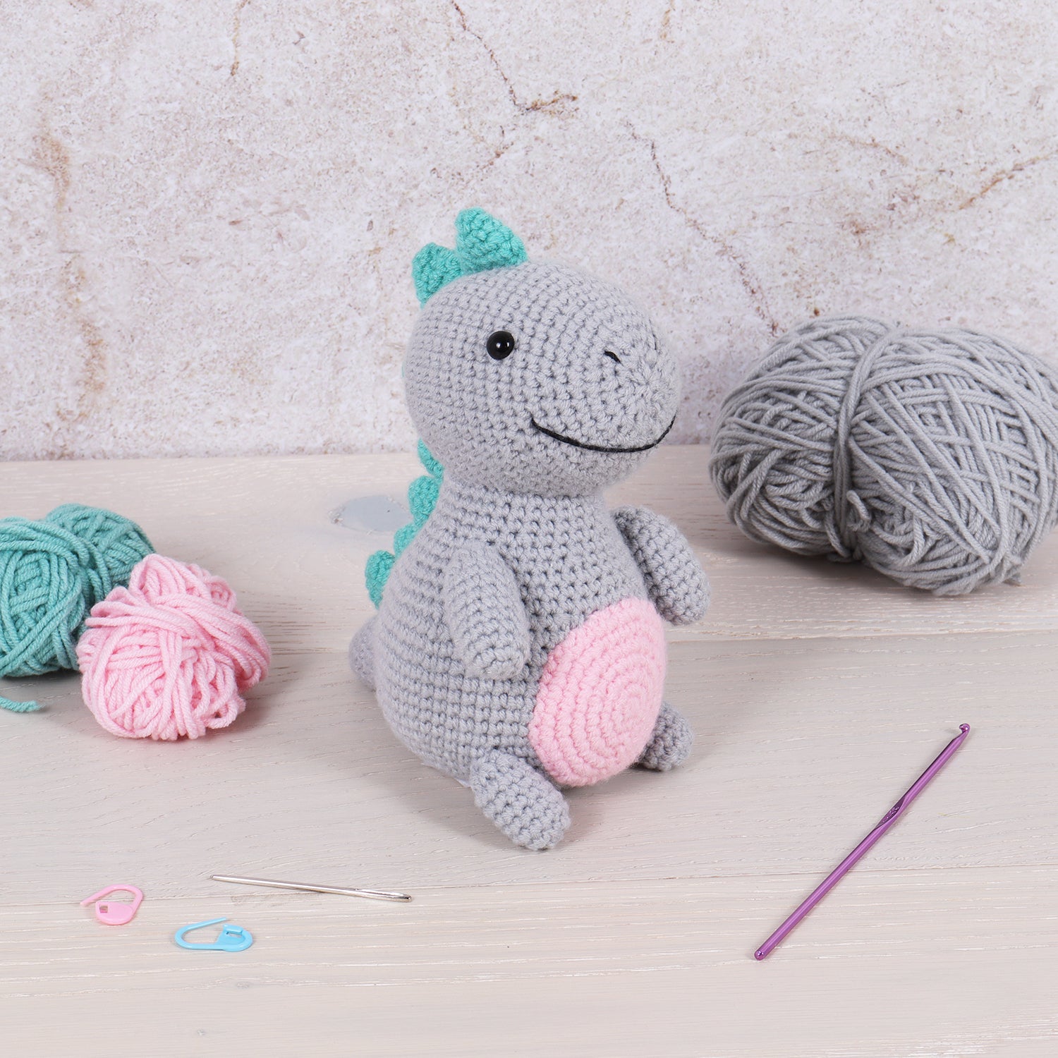 Dinosaur Amigurumi Crochet Kit