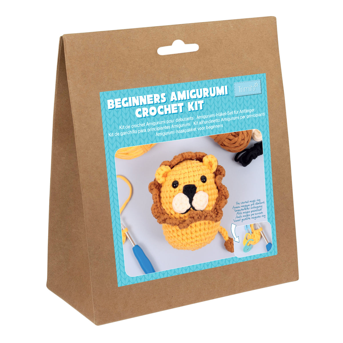 Beginners Amigurumi Lion Crochet Kit
