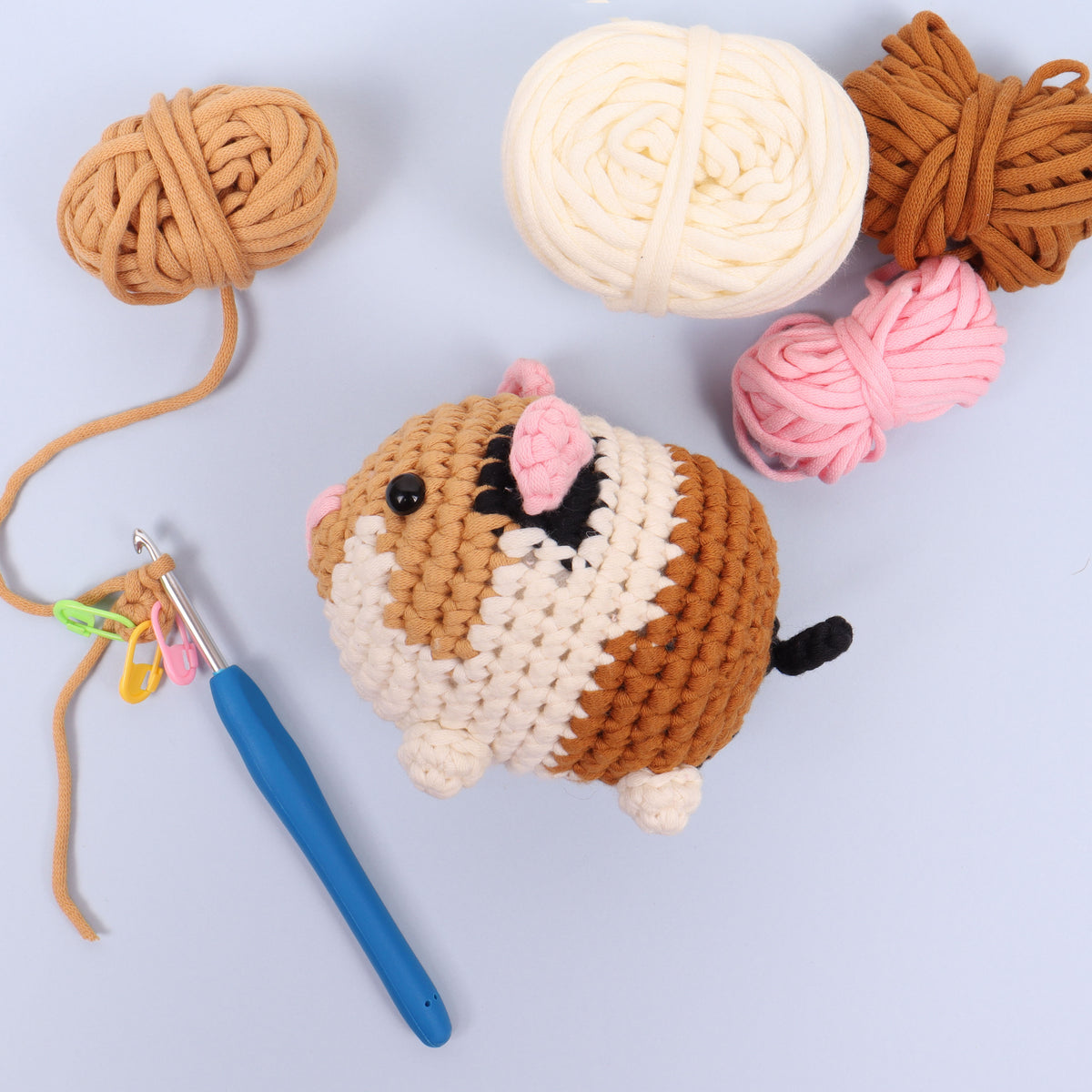Beginners Guinea Pig Amigurumi Crochet Kit