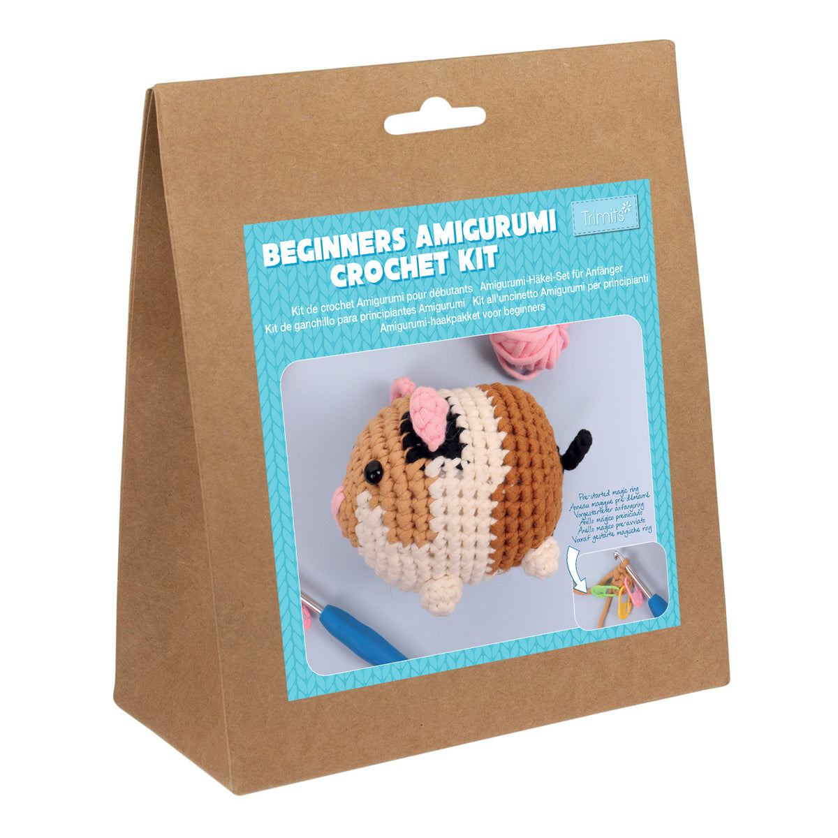 Beginners Guinea Pig Amigurumi Crochet Kit