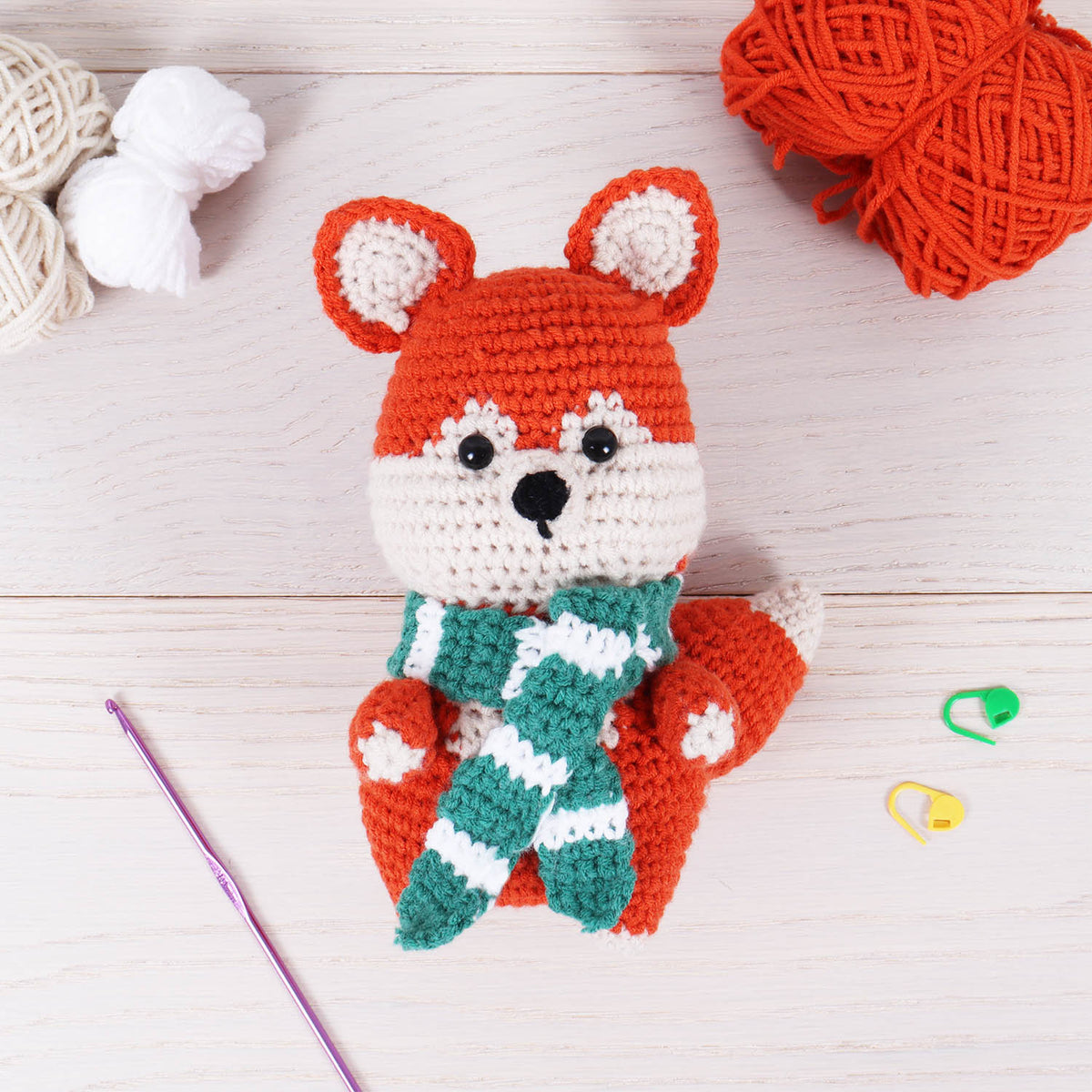 Fox Amigurumi Crochet Kit