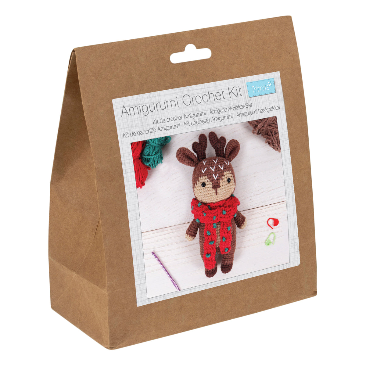 Christmas Reindeer Amigurumi Crochet Kit