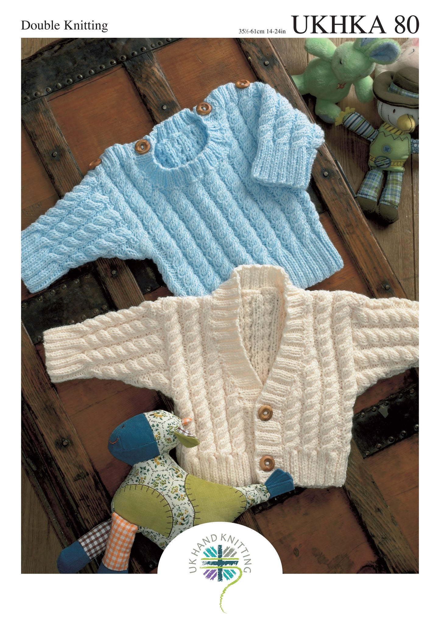 UKHKA 80 Sweater & Cardigan in DK Leaflet
